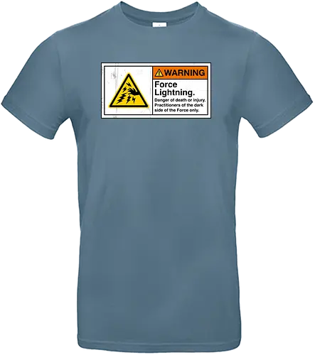 Warning Force Lightning - force, space, space opera, dark side - Standard T-Shirt