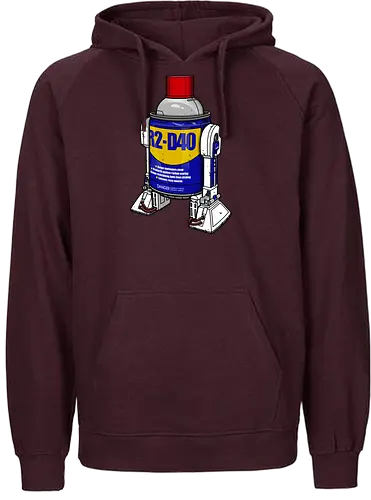 R2-D40 - space, space opera, mashup, oil - Fairtrade Hoodie