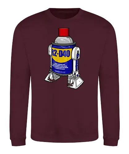 R2-D40 - space, space opera, mashup, oil - Sweatshirt