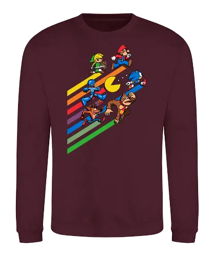 High Score Strk - gaming, rainbow, High Score, Retro Games - Sweatshirt