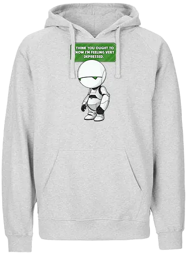 Paranoid Android - android, douglas adams, 42, anhalter, galaxis - Fairtrade Hoodie
