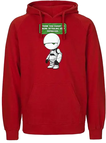 Paranoid Android - android, douglas adams, 42, anhalter, galaxis - Fairtrade Hoodie
