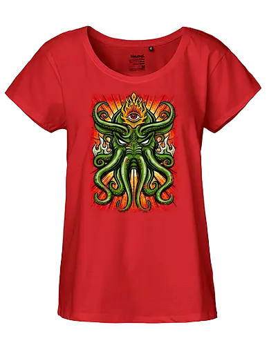 House Of Cthulhu - cthulhu, third eye, lovecraft - Fairtrade Girl Shirt