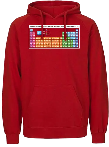 Periodic Table of Fictional Elements - sci fi, television, tv, film, movie, science fiction, periodic table, chemistry, chemie, fiction, elements - Fairtrade Hoodie