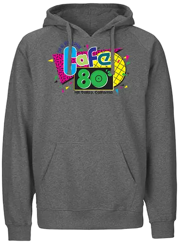 Cafe 80s - achtziger, 80s, retro - Fairtrade Hoodie
