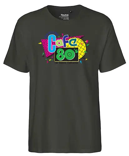 Cafe 80s - achtziger, 80s, retro - Fairtrade T-Shirt