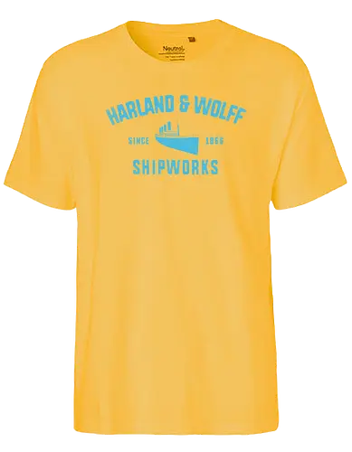 Harland & Wolff Shipworks - history, werft, titanic, ship, geschichte, company - Fairtrade T-Shirt