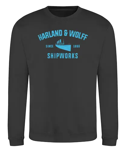 Harland & Wolff Shipworks - history, werft, titanic, ship, geschichte, company - Sweatshirt