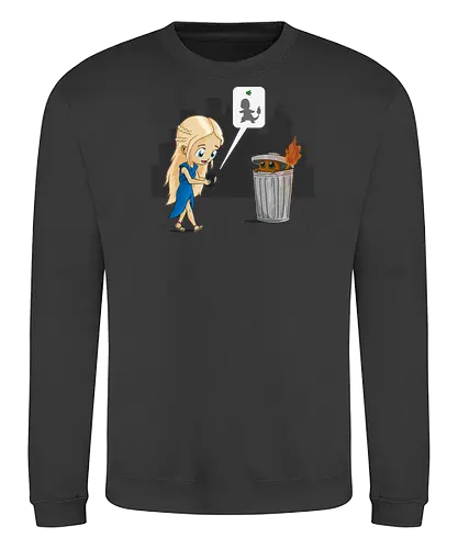 Catching Fire - mashup, gaming, serie, feuer, eis - Sweatshirt