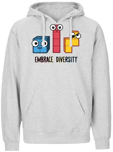 Embrace Diversity - fun, tetris, gaming, Diversity, Diversität - Fairtrade Hoodie