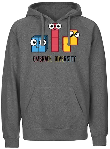 Embrace Diversity - fun, tetris, gaming, Diversity, Diversität - Fairtrade Hoodie