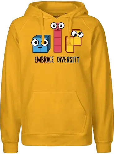 Embrace Diversity - fun, tetris, gaming, Diversity, Diversität - Fairtrade Hoodie
