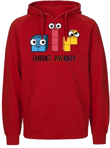Embrace Diversity - fun, tetris, gaming, Diversity, Diversität - Fairtrade Hoodie