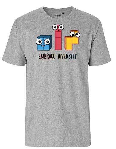 Embrace Diversity - fun, tetris, gaming, Diversity, Diversität - Fairtrade T-Shirt