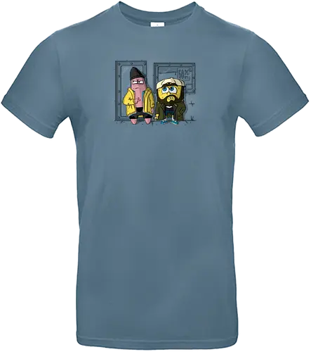 Pat and Silent Sponge - fun, mashup, Sponge, jay, silent bob - Standard T-Shirt