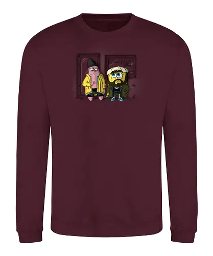 Pat and Silent Sponge - fun, mashup, Sponge, jay, silent bob - Sweatshirt