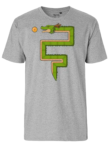 Retro Dragon - dbz, anime, mashup, gaming - Fairtrade T-Shirt