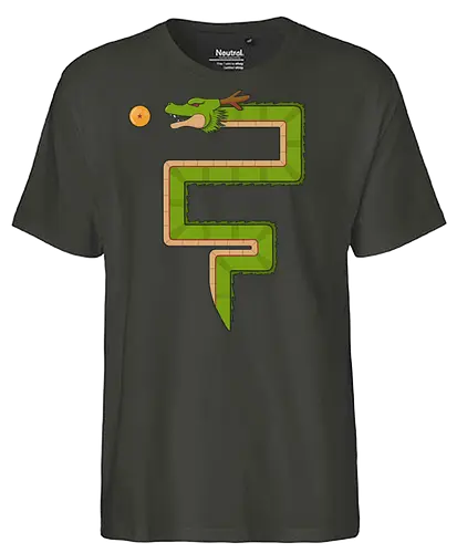 Retro Dragon - dbz, anime, mashup, gaming - Fairtrade T-Shirt