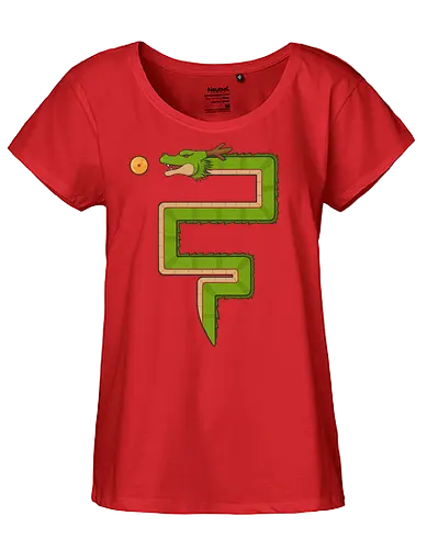 Retro Dragon - dbz, anime, mashup, gaming - Fairtrade Girl Shirt