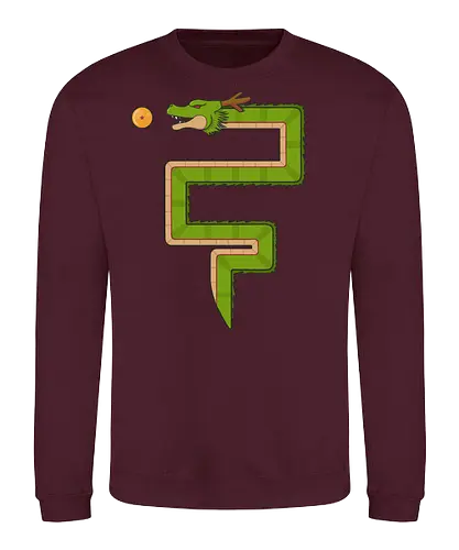 Retro Dragon - dbz, anime, mashup, gaming - Sweatshirt