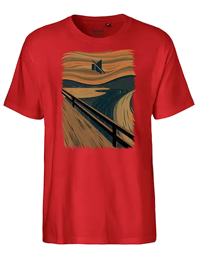 The Silence - art, kunst, der schrei, Munch, Edvard Munch, fun, Mute - Fairtrade T-Shirt