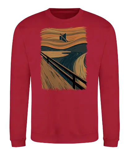 The Silence - art, kunst, der schrei, Munch, Edvard Munch, fun, Mute - Sweatshirt