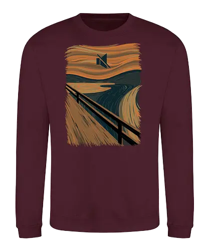The Silence - art, kunst, der schrei, Munch, Edvard Munch, fun, Mute - Sweatshirt
