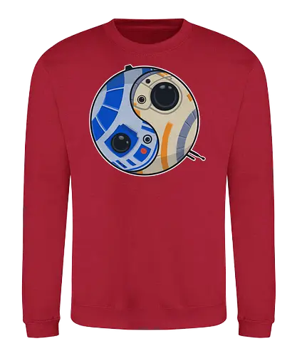 Yin Yang Droid - sci fi, space opera, droid, android, Yin Yang - Sweatshirt