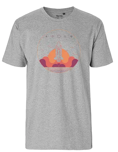 Discovery - space shuttle, space, rocket, science, stars, weltraum, space ship - Fairtrade T-Shirt