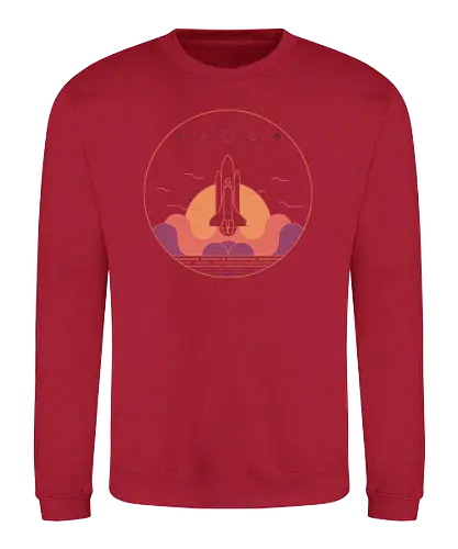 Discovery - space shuttle, space, rocket, science, stars, weltraum, space ship - Sweatshirt