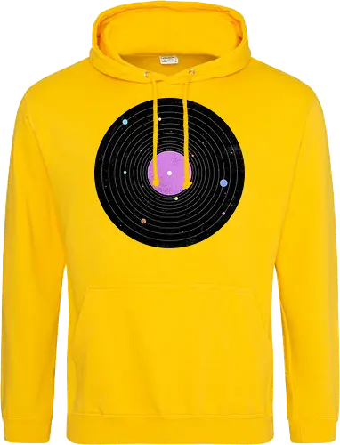 Galaxy Song - music, platte, lp, schallplatte, vinyl, sonnensystem, solar system, science, wissenschaft - Standard Hoodie