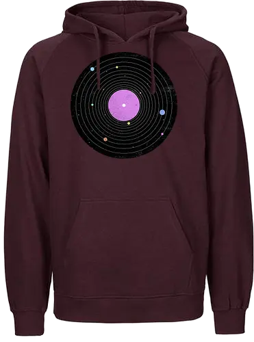Galaxy Song - music, platte, lp, schallplatte, vinyl, sonnensystem, solar system, science, wissenschaft - Fairtrade Hoodie