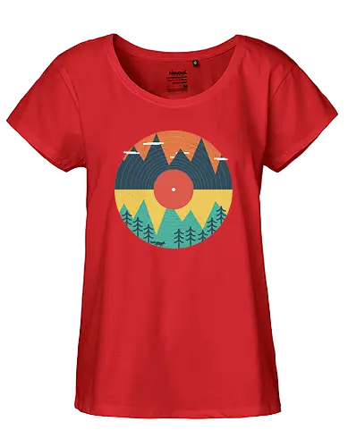 Record The Wild - vinyl, schallplatte, record, lp, nature, mountains, natur, wilderConsoles - Fairtrade Girl Shirt