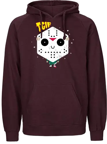 tGiF - tgif, horror, cute, jason, freitag der 13., der 13., 13th, thank god it's friday - Fairtrade Hoodie