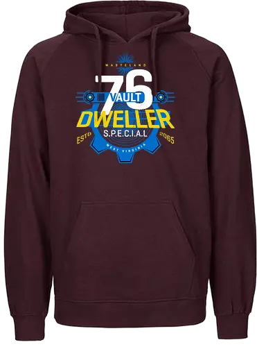 Wasted Dweller - gaming, game, multiplayer, nuke, wasteland, vault, 76, nuclr - Fairtrade Hoodie