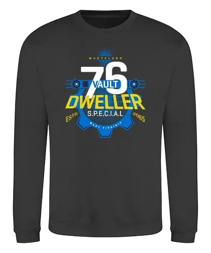 Wasted Dweller - gaming, game, multiplayer, nuke, wasteland, vault, 76, nuclr - Sweatshirt