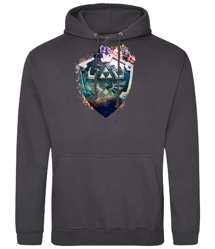 Floral Shield - gaming, classic gaming, Hero of Time - Standard Hoodie