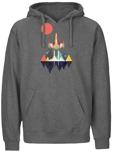Sunset Fighter - star, wars, krieg, sterne, tod, stern, movie, classic, film, weltraum - Fairtrade Hoodie