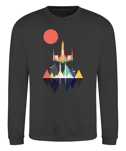 Sunset Fighter - star, wars, krieg, sterne, tod, stern, movie, classic, film, weltraum - Sweatshirt