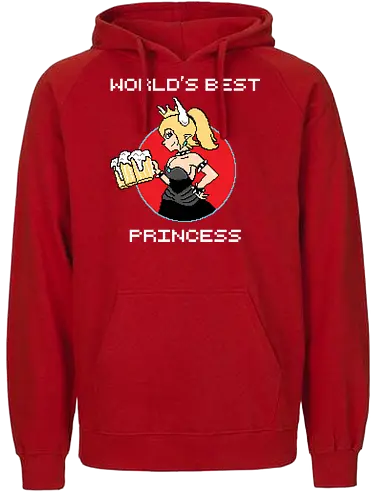 World's best Princess - mario, bowsette, beer, bier, games, retrogames, arcade, retro, gaming - Fairtrade Hoodie