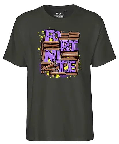 Battle Base - fortnite, base, building, wood, gaming, game - Fairtrade T-Shirt