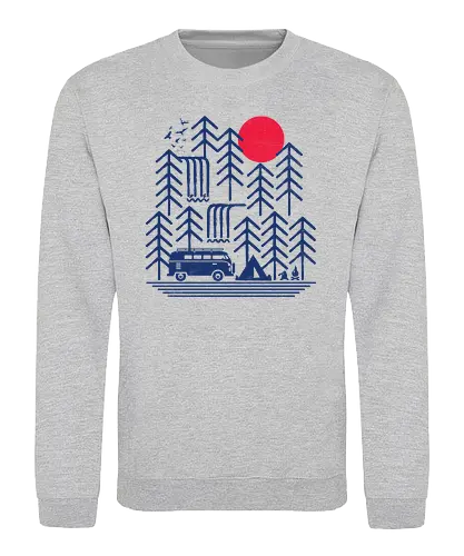 Camping Days - camping, bulli, outdoor, zelt, tent, zelten, lagerfeuer, draußen, wald, natur, wohnmobil - Sweatshirt