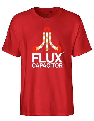 Flux - future, back, timetravel, flux capacitor, flux kompensator, zeitreise, doc, delorn - Fairtrade T-Shirt