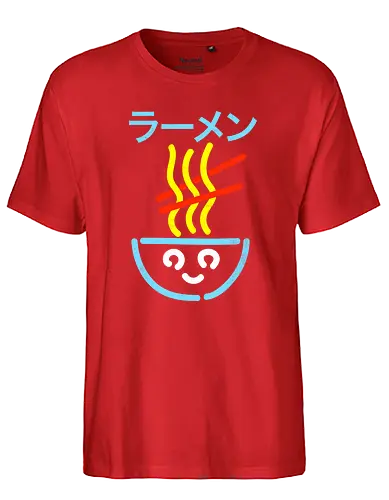 Hot Noodles - noodles, nudeln, ramen, japan, nippon, food, essen, ting - Fairtrade T-Shirt
