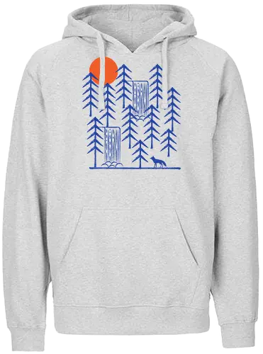 Wild Day - fox, fuchs, outside, outdoor, draußen, forrest, wald, wilComiconsoles, wilderConsoles - Fairtrade Hoodie