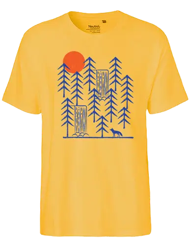 Wild Day - fox, fuchs, outside, outdoor, draußen, forrest, wald, wilComiconsoles, wilderConsoles - Fairtrade T-Shirt
