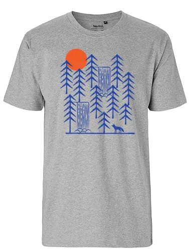 Wild Day - fox, fuchs, outside, outdoor, draußen, forrest, wald, wilComiconsoles, wilderConsoles - Fairtrade T-Shirt