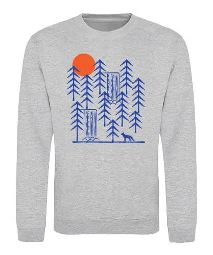Wild Day - fox, fuchs, outside, outdoor, draußen, forrest, wald, wilComiconsoles, wilderConsoles - Sweatshirt