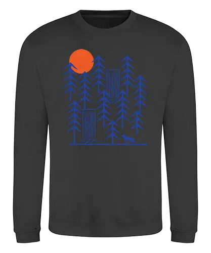 Wild Day - fox, fuchs, outside, outdoor, draußen, forrest, wald, wilComiconsoles, wilderConsoles - Sweatshirt