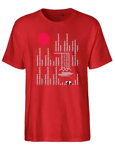 Wild Panda - panda, tier, animal, wild, wildnis, china, bambus, bamboo, forrest, wald, wilderConsoles - Fairtrade T-Shirt